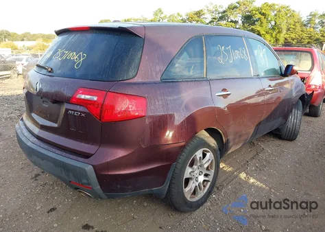 2009 Acura Mdx Technology Package z USA, uszkodzony, nr VIN 2HNYD28429H534176